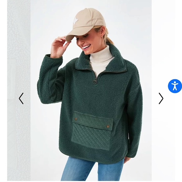 Barbour Sweaters - NWOT Barbour Alchemy Green Ellison Overlayer